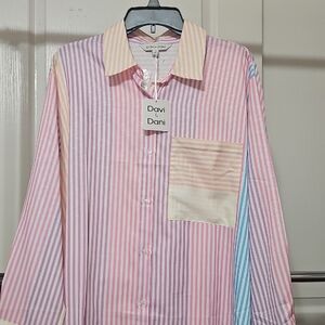 Davi & Dani Pastel Striped Men's Shirt
